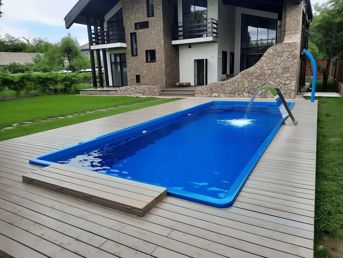 Композитный бассейн Laguna 9 — вид сверху в Каменске-Уральском