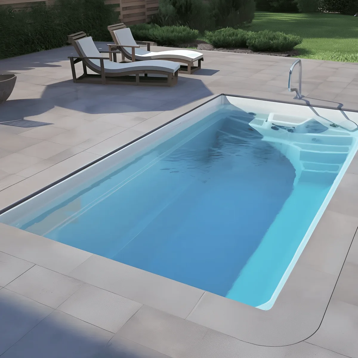 Композитный бассейн Laguna 5 — вид сверху в Каменске-Уральском